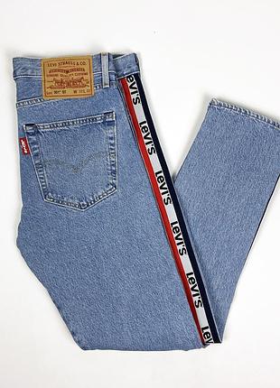 Levi’s stonewashed 501 с лампасами levis