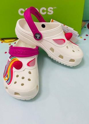 Знижка!!! crocs kids' fun lab classic i am unicorn , дитячі крокси сабо єдиноріг2 фото