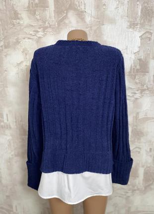 Об'ємний светр з сорочкою,довгі рукави(025)3 фото