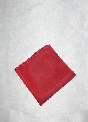 Dressmann декоративний платок шовк червоний1 фото