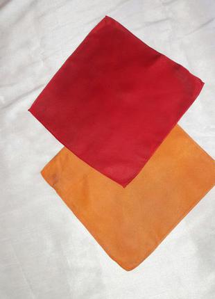 Dressmann декоративний платок шовк червоний5 фото