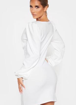 Плаття біле елегантне корпоратив новий рік вау жіночне2 фото