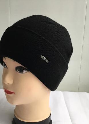 Шапка тёплая шапочка чёрная