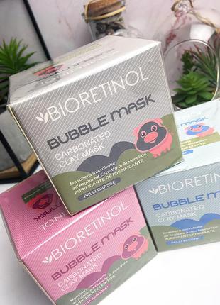 Пузырьковая глиняная маска для лица bioretinol bubble mask для жирной кожи 100 мл2 фото