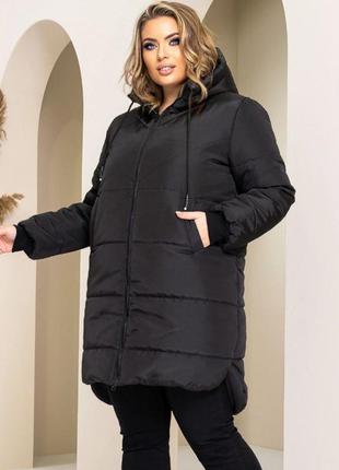 До -20!!! куртка пуховик пальто стеганое с капюшоном теплое осень зима длинное водонипроницаемая чёрное хаки зеленое шоколад коричневое батал большое