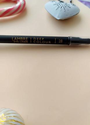 Олівець для очей lambre 28/карандаш для глаз ламбре 28/lambre eye liner3 фото