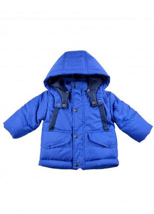 Куртка зимова на хлопчика синього кольору р.74,80,98