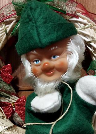 Мультяшная кукла игрушка🎄 "гном" 🎄
германия (гдр)  💥редкая!💥 3