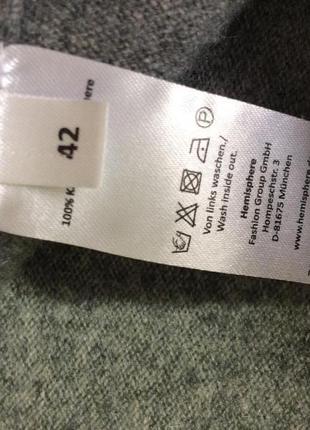 Кашемировый базовый серый свитер hemisphere  германия. мюнхен3 фото