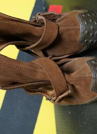 Замшеві чоботи,черевики 5