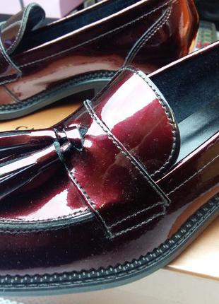 Женские туфли лак, натуральная кожа (стелька 23,5 см)3 фото