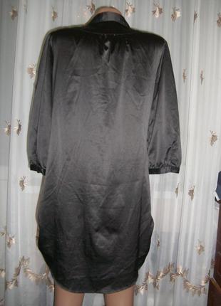 Рубашка-туника черного цвета2 фото