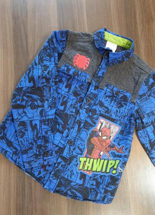 Рубашка человек- паук, disney, marvel, zara, h&m