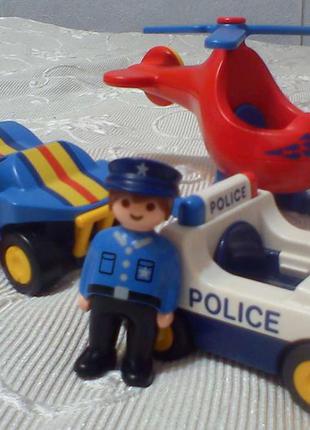 Машинки і вертоліт з фігурками playmobil (оригінал)