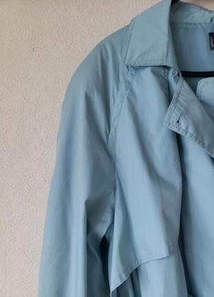 Новый винтажный эксклюзивный плащ бирюзово-мятного оттенка.
 классика.5 фото