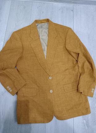 Мужской  летний пиджак , размер 48,50 лен 100%2 фото