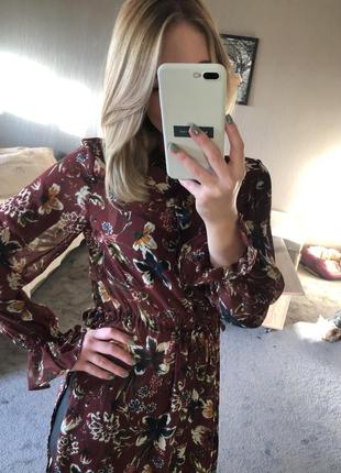 Сорочка туніка з шифону zara