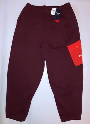 Теплые на флисе штаны брюки для спорта и отдыха reebok размер xl и xxl4 фото