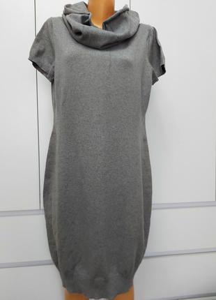 Мягкое теплое платье, туника женская р.50-52 (xl), хлопок2 фото