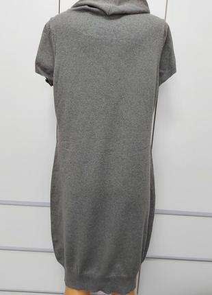 Мягкое теплое платье, туника женская р.50-52 (xl), хлопок9 фото