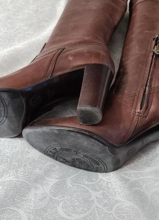 😻😻😻 женские элегантные коричневые высокие сапоги  на каблуке bally10 фото