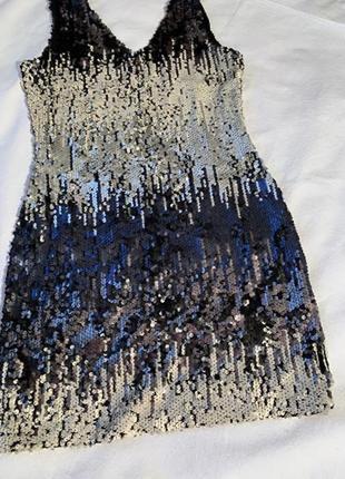 Вечернее платье в блестки / палетки размер м5 фото