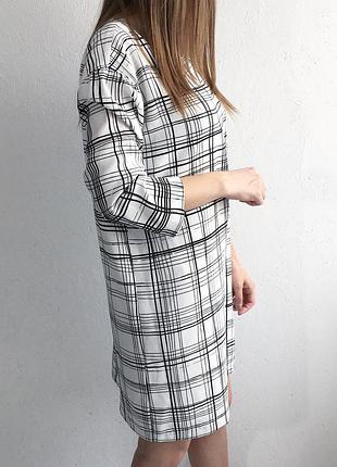 Свободное платье в трендовую клетку от asos бойфренд