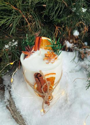 Натуральна соєве свічка, подарунок на 8 березня