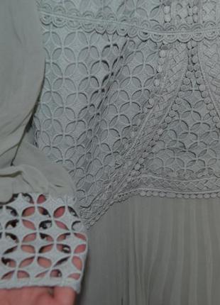 Роскошное мятное платье asos design из дорогого люкс кружева! премиум линия! asos9 фото