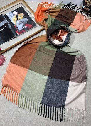 Шарф жіночий клітинка скай