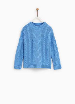 Свитер вязаный zara 3
