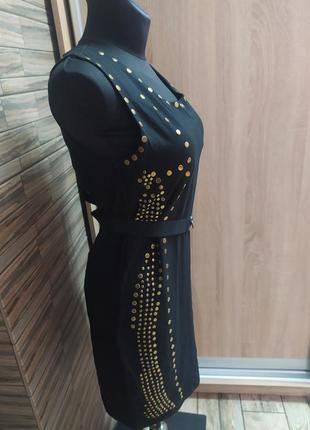 Стильное нарядное платье бренда gina gio с заклепками,40(46-48),м-l5 фото