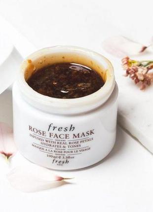 Волшебная маска из лепестков роз fresh rose face mask