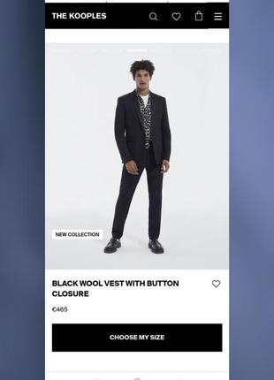 Костюм премиум класса the kooples 46 xs s тройка пиджак брюки в полоску