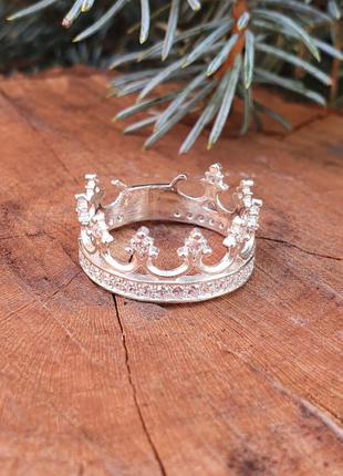 Кільце корона з срібла2 фото