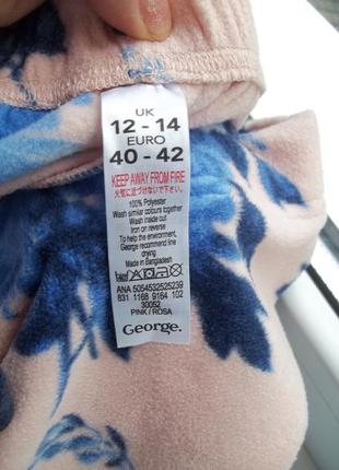 ( 46 / 48 р ) george жіноча піжама флісовий костюм б/у7 фото