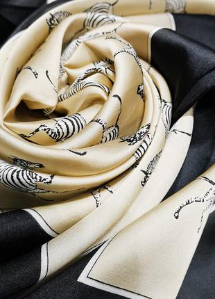 Шёлковый платок зебра4 фото
