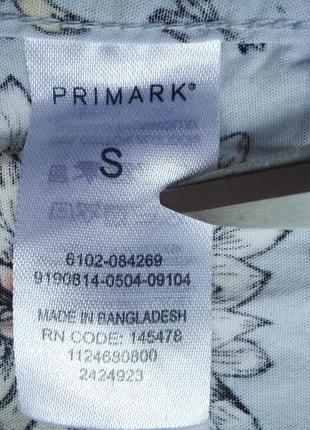 Рубашка гавайская primark reg fit cotton гавайка (s)