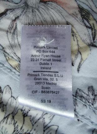 Рубашка гавайская primark reg fit cotton гавайка (s)