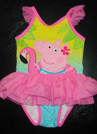 Шикарний купальник peppa pig mini club 1-1.5 року як новий