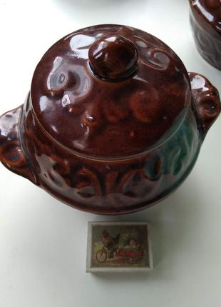 Горшок для запекания керамический большой 800 мл прикольный подарок