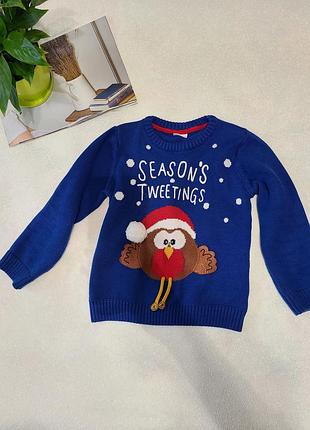 Свитер новогодний детский