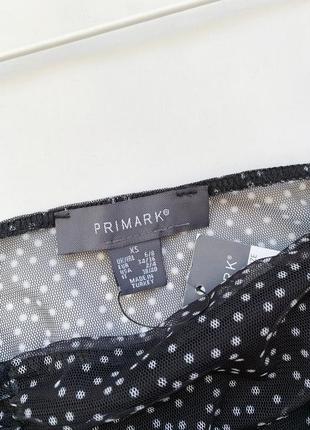 Топ, топік, топік, кроп топ, кофта, блуза, в горошок, primark6 фото