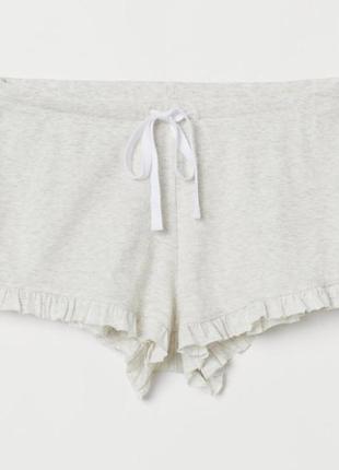 Короткі жіночі трикотажні шорти для сну сірого кольору