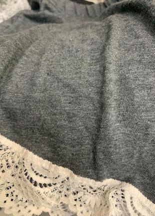 Короткие серые женские шорты для сна2 фото