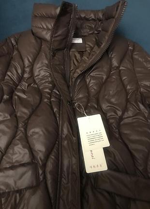 Зимняя куртка, пальто трендового шоколадного цвета