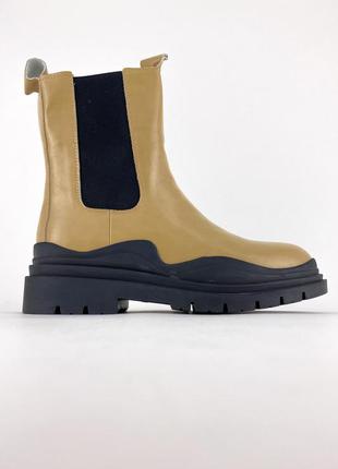 Женские ботинки ❄️bottega veneta boots beige (мех).