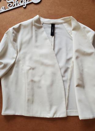 Фирменный жакет пиджак накидка marc cain,  размер 62 фото