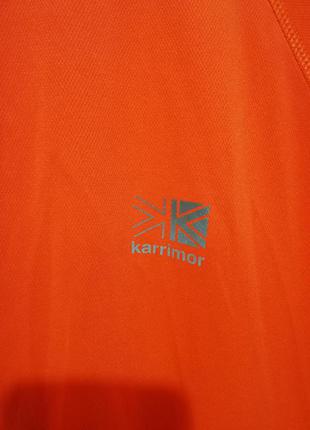 Спортивна кофта бігова велосипед жіноча помаранчева чоловіча жіноча футболка для бігу спортзалу помаранчева нова karrimor неонова світловідбиваюча4 фото