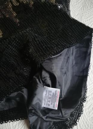 Нарядное платье-бюстье в пайетках 7